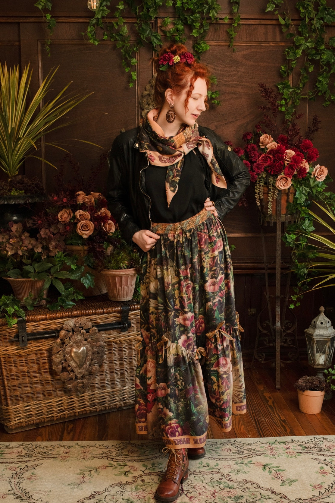 Market Of Stars - Atelier Skirt  - Courage Dear Heart / Floral
