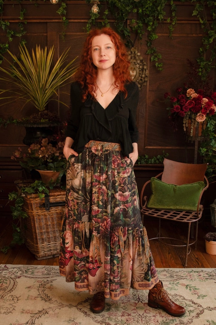 Market Of Stars - Atelier Skirt  - Courage Dear Heart / Floral