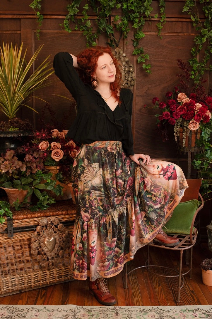 Market Of Stars - Atelier Skirt  - Courage Dear Heart / Floral