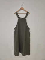 NEW Montaigne Linen Overall Style Midi Dress With Pockets- Various Colours