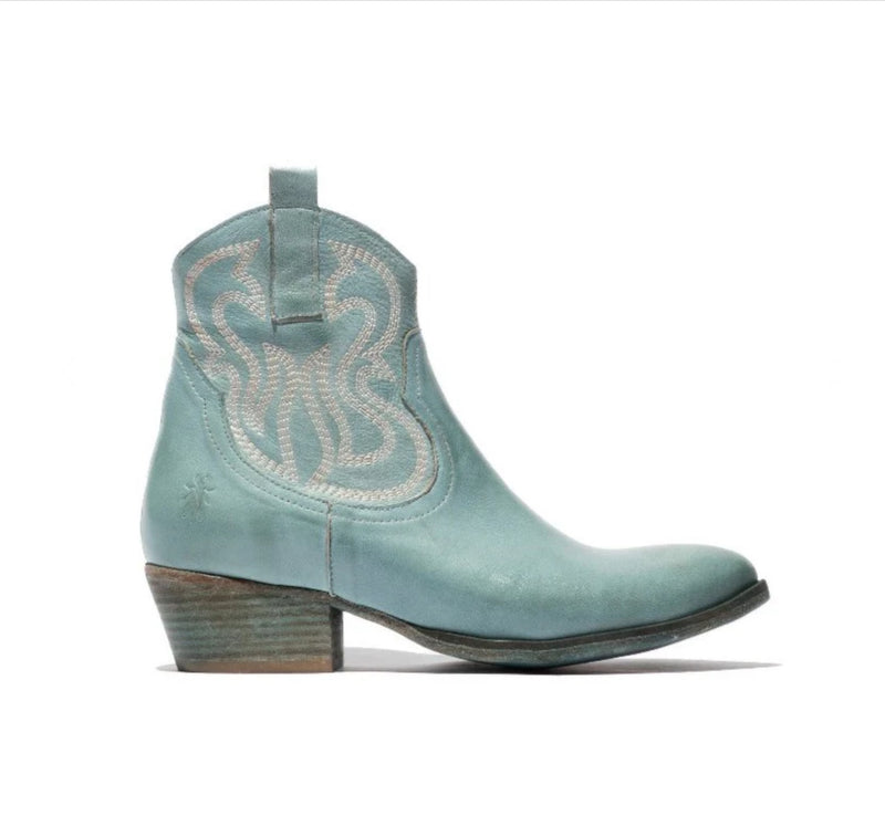 Fly London ‘Wami’ Western Boot - Sky Blue