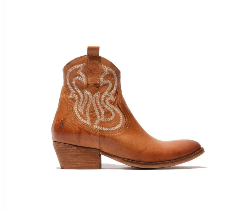 Fly London Wami Western Boot Camel Ecolena