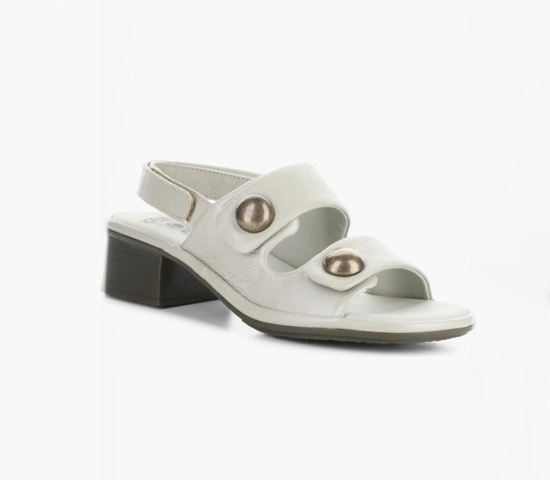 Fly London ‘Elba’ Leather Shoes - Silver Grey