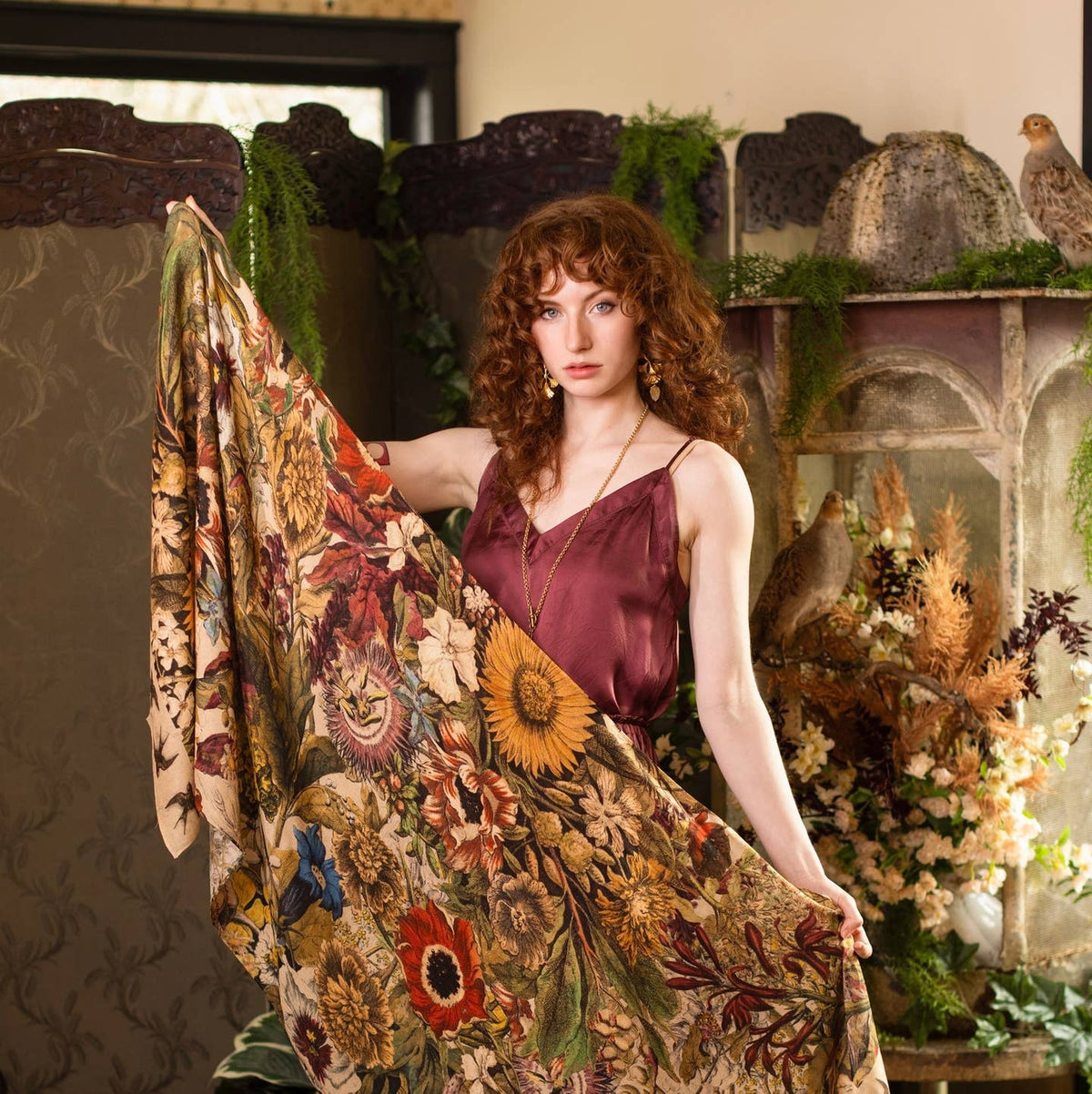 Market Of Stars - Scarf - Golden Hour/ Floral