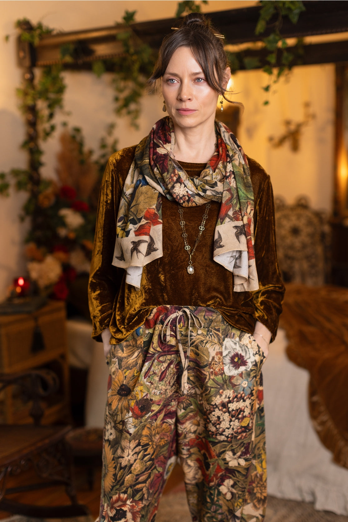 Market Of Stars - Scarf - Golden Hour/ Floral