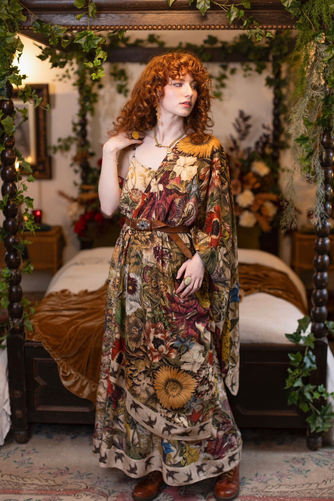 Market Of Stars - Scarf - Golden Hour/ Floral