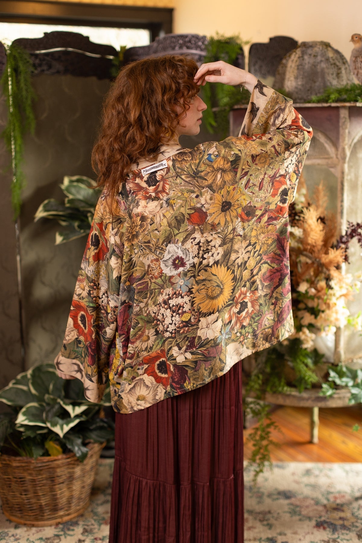 Market Of Stars - Golden Hour - Pixie Duster Crop Kimono - Florals