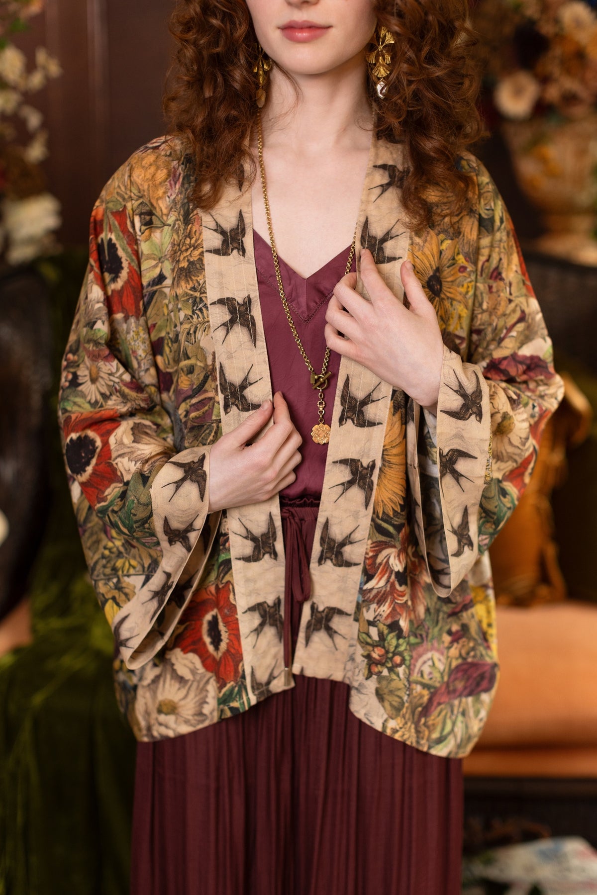 Market Of Stars - Golden Hour - Pixie Duster Crop Kimono - Florals