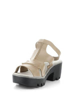 Fly London ‘Tawi’ Leather Strappy Sandal Shoes - Taupe