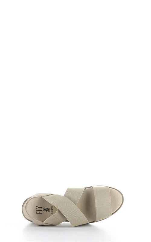 Fly London ‘Noli’ Slingback Wedge Sandal Shoes - Taupe