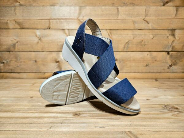 Fly London ‘Noli’ Slingback Wedge Sandal Shoes - Ocean