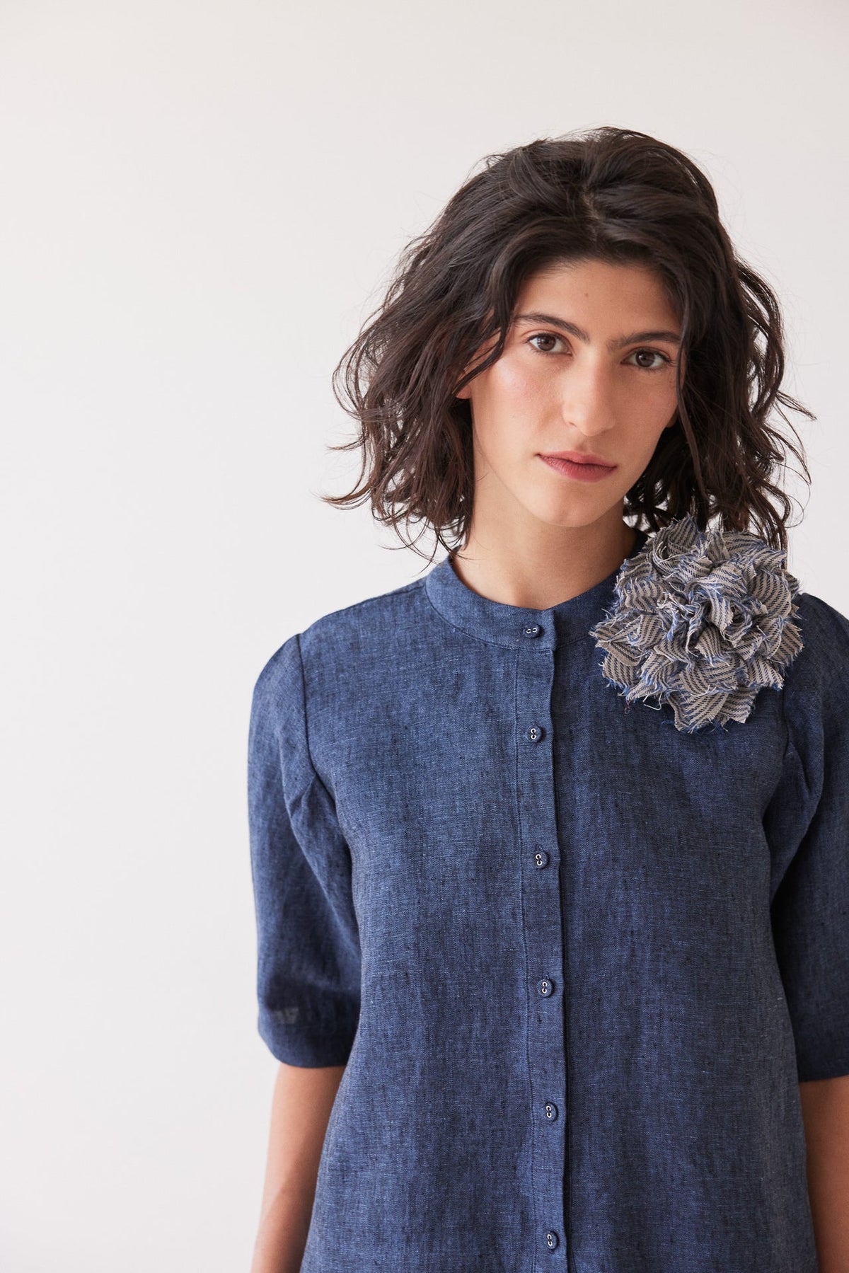 Eva’s Sunday - Handmade Fabric Flower Brooch