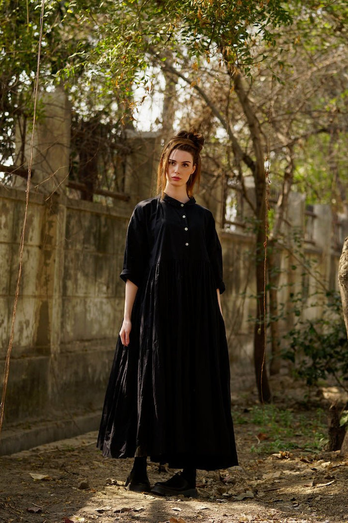Meg By Design - Edith Dress Cotton Twill - Black