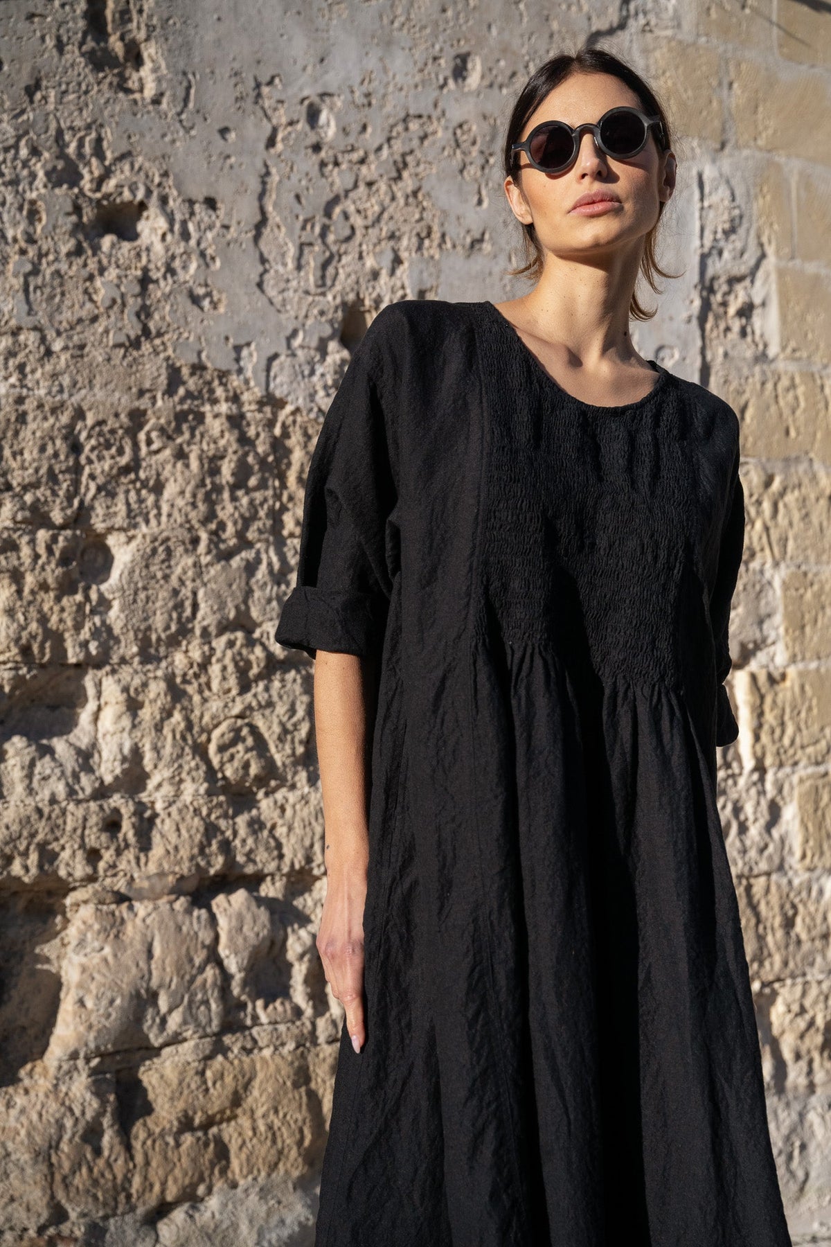Meg By Design - Annabelle Dress Linen - Black