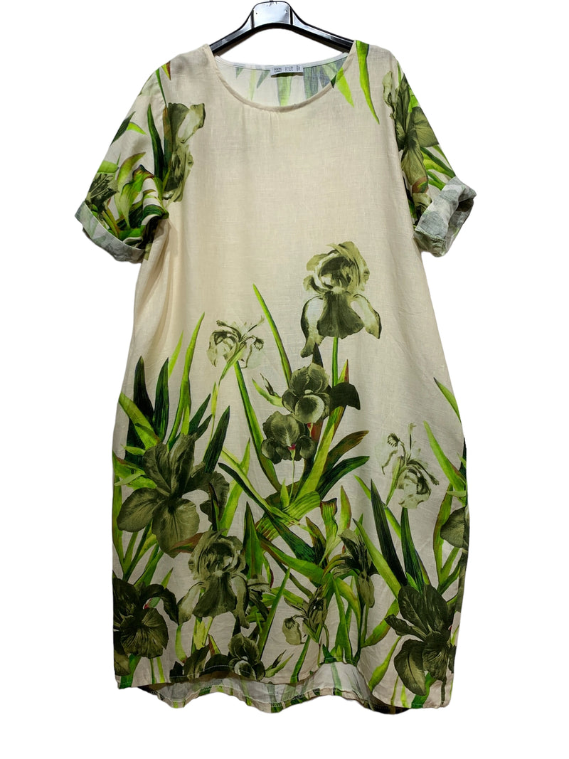 ‘Angela’ Italian Linen Dress