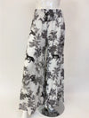 ‘Helen’ Italian Linen Printed High Waist Wide Leg Palazzo Pants - Various Colours