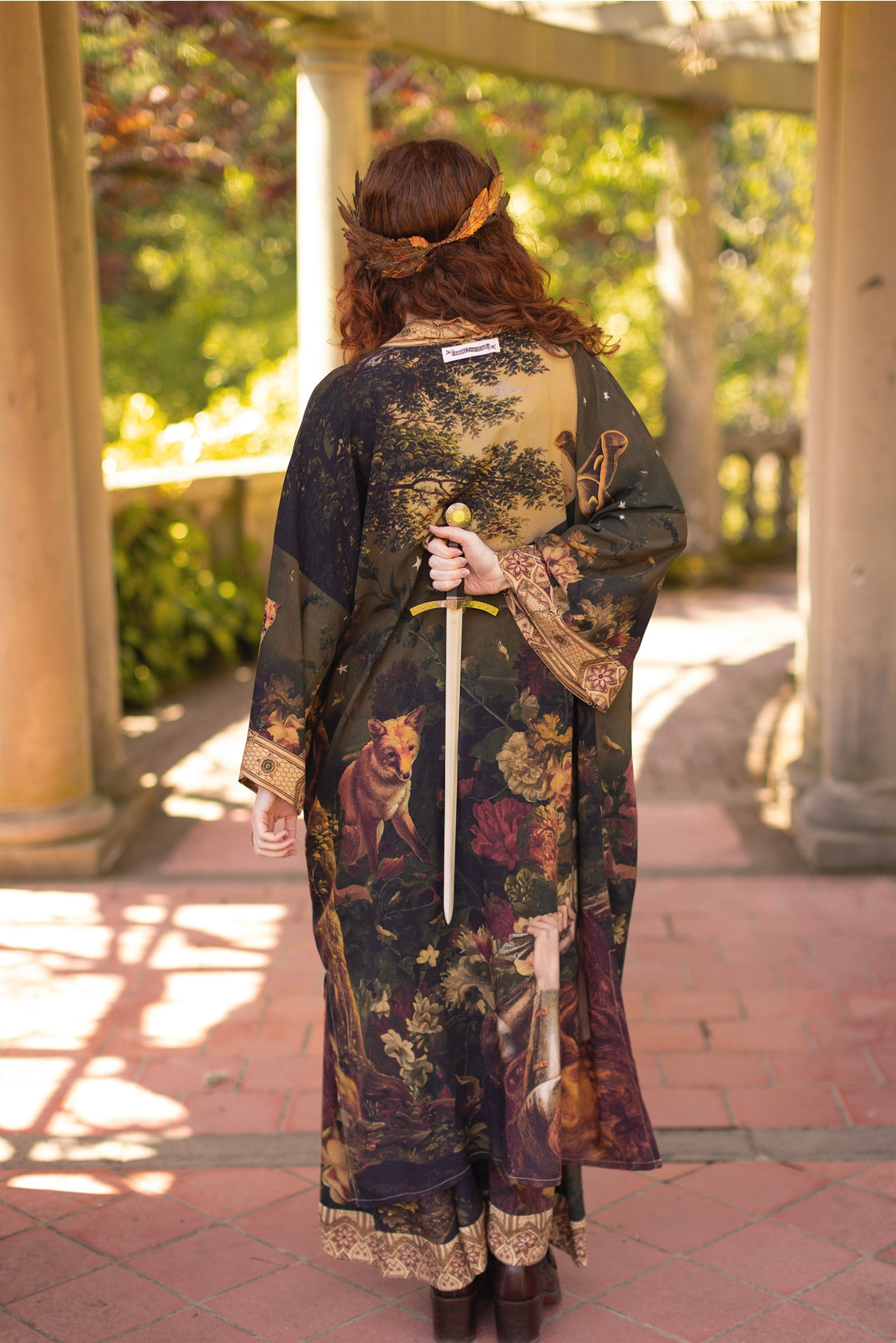 Market Of Stars - ‘The Messenger’ Opera Duster Kimono Coat Robe - Joan of Arc & Florals