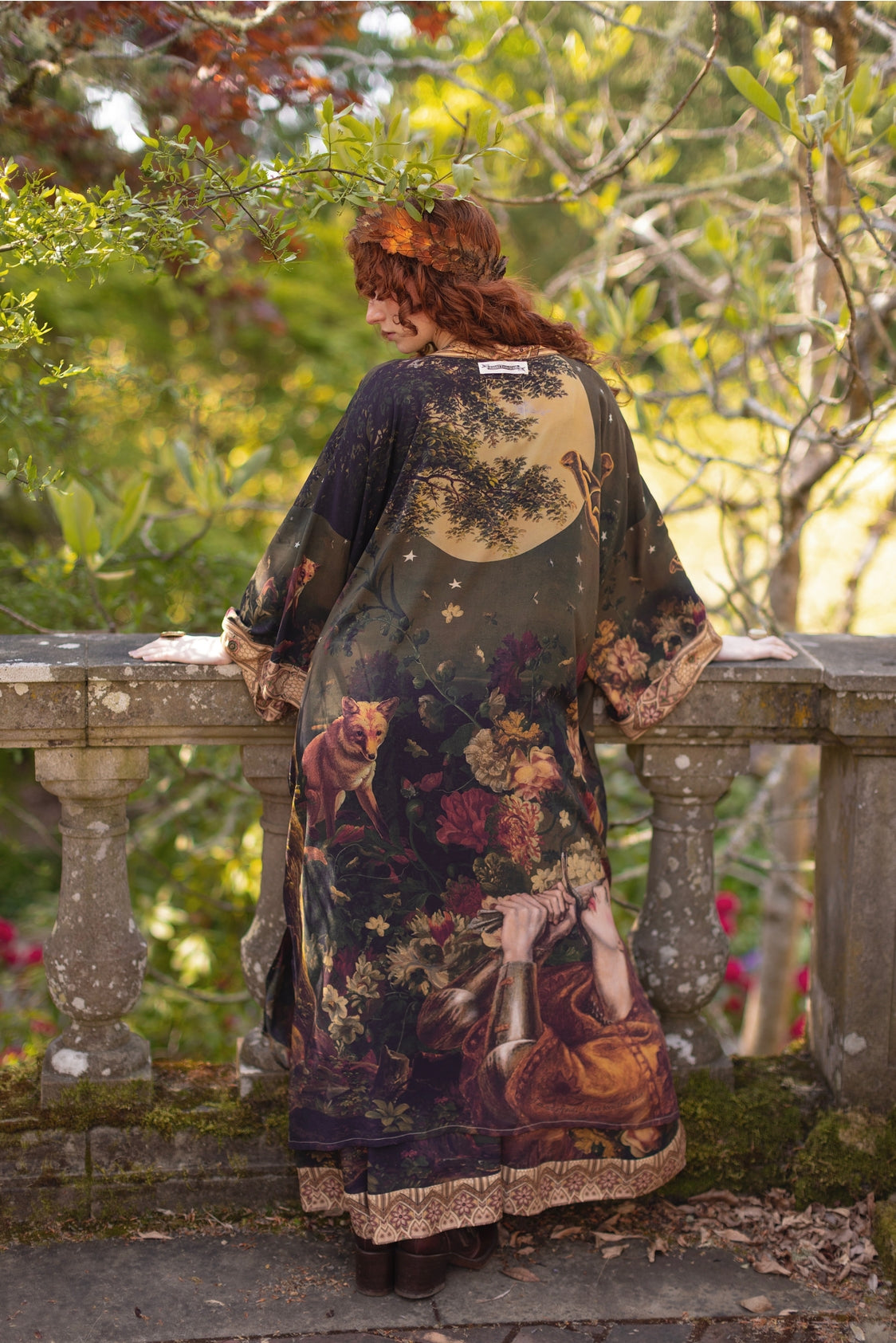 Market Of Stars - ‘The Messenger’ Opera Duster Kimono Coat Robe - Joan of Arc & Florals