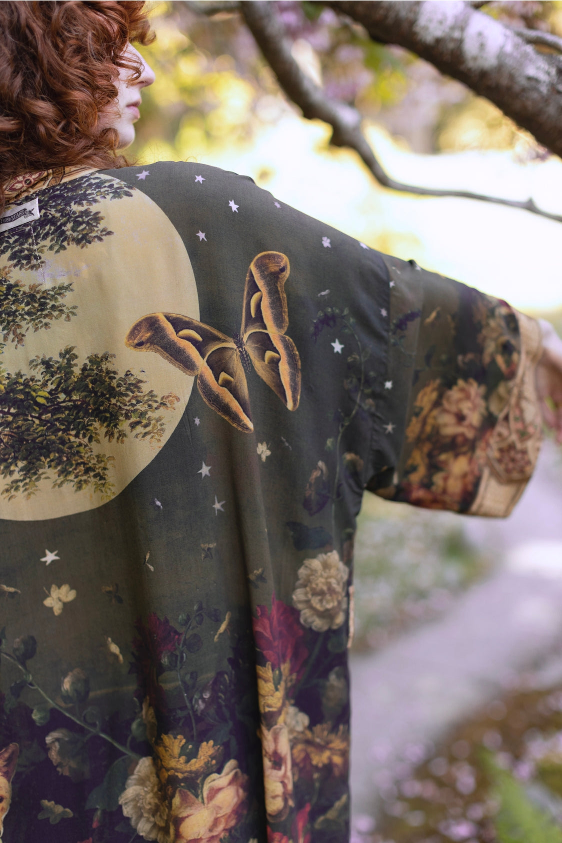 Market Of Stars - ‘The Messenger’ Opera Duster Kimono Coat Robe - Joan of Arc & Florals