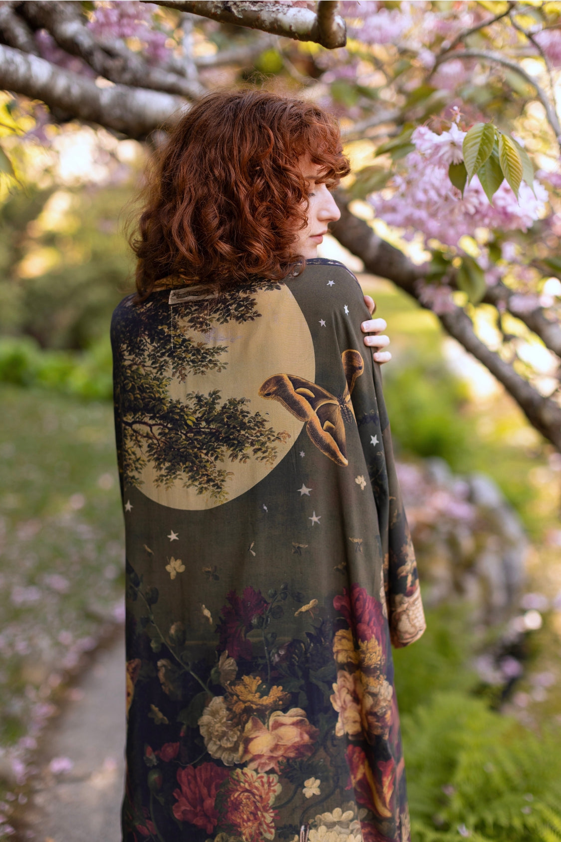 Market Of Stars - ‘The Messenger’ Opera Duster Kimono Coat Robe - Joan of Arc & Florals