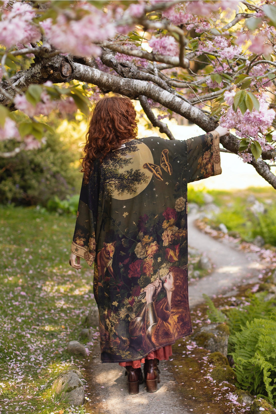 Market Of Stars - ‘The Messenger’ Opera Duster Kimono Coat Robe - Joan of Arc & Florals