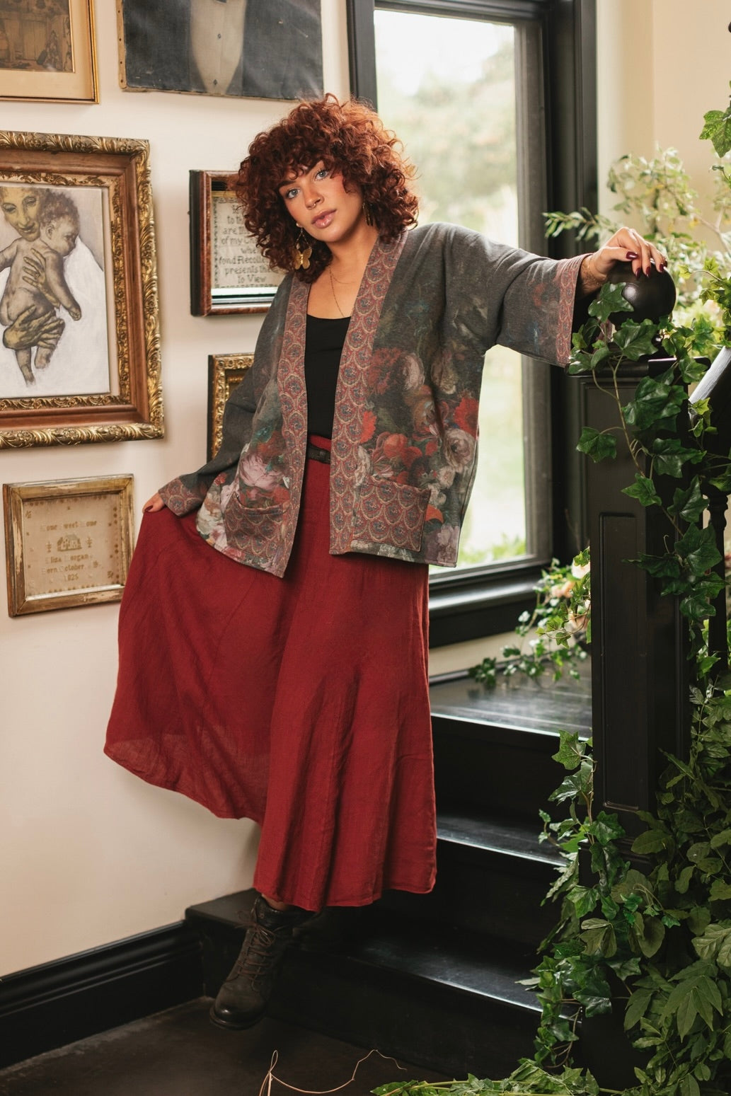 Market Of Stars - ‘Flight of Fancy’ Fleece Cottage Cardigan Kimono Jacket