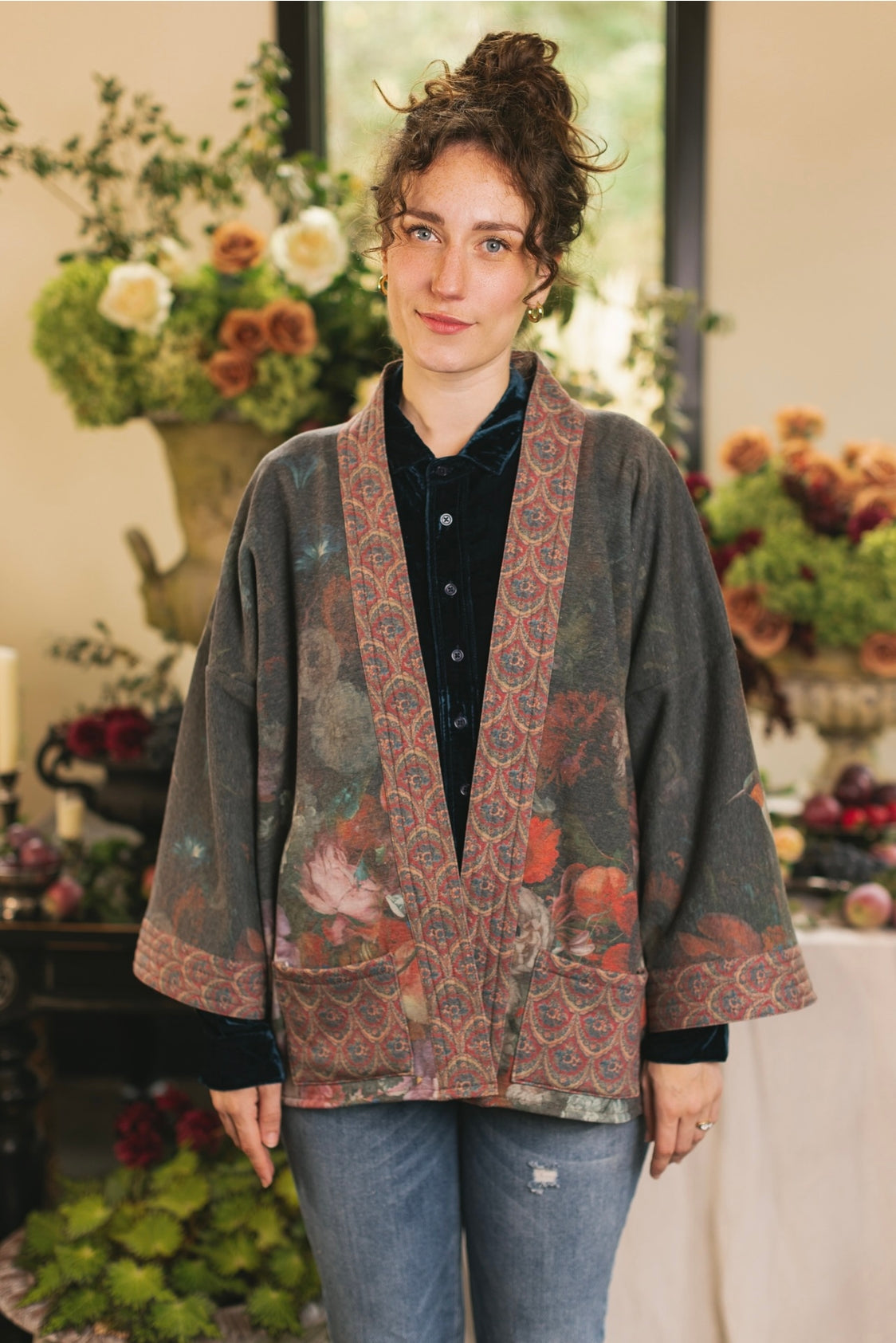 Market Of Stars - ‘Flight of Fancy’ Fleece Cottage Cardigan Kimono Jacket