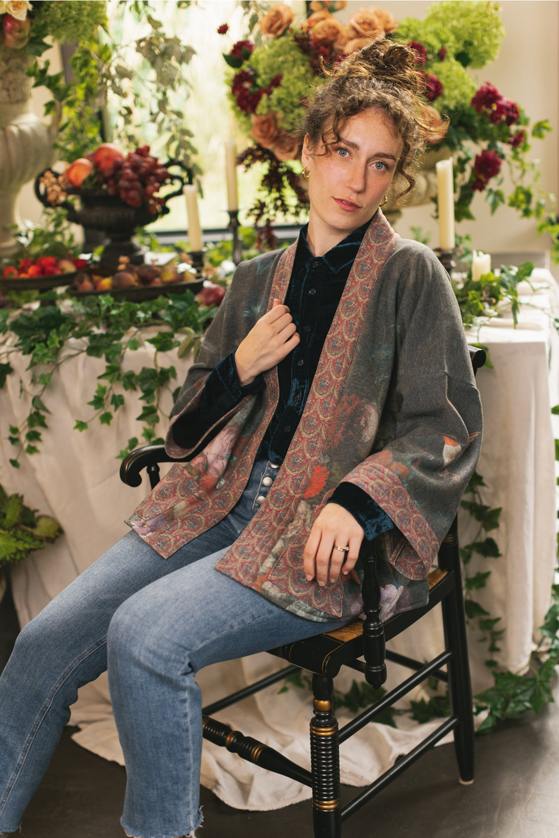 Market Of Stars - ‘Flight of Fancy’ Fleece Cottage Cardigan Kimono Jacket