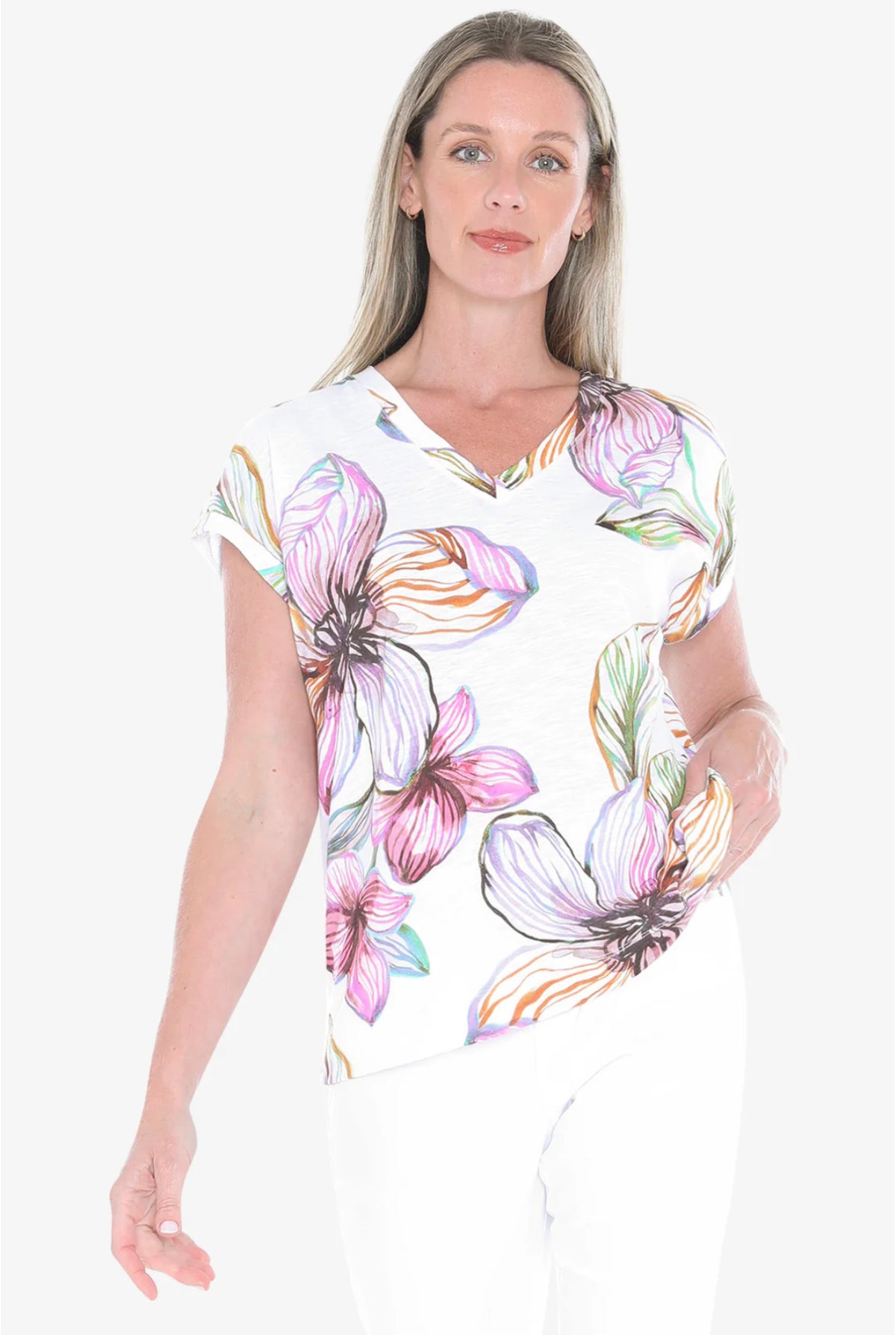 JUMP Clothing - Floraline Tee- Multi