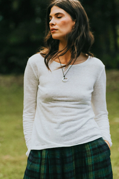 Montaigne - Perry - Linen Jersey Top