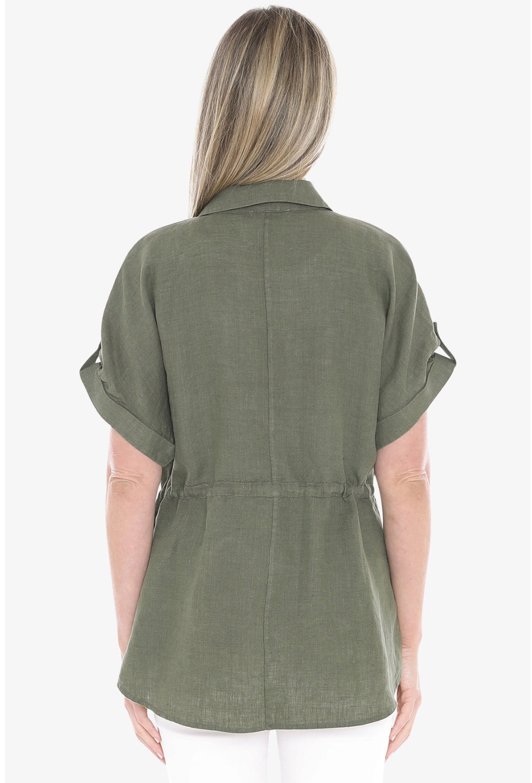 JUMP Clothing - Drawstring Overshirt - Basil