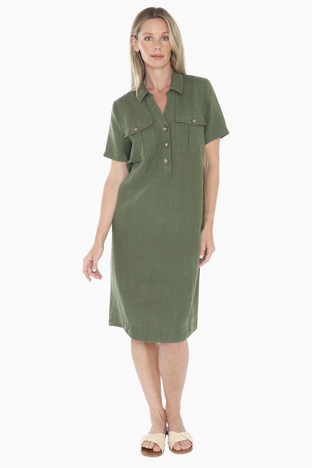 JUMP Clothing - 2 Pocket Dress - Basil