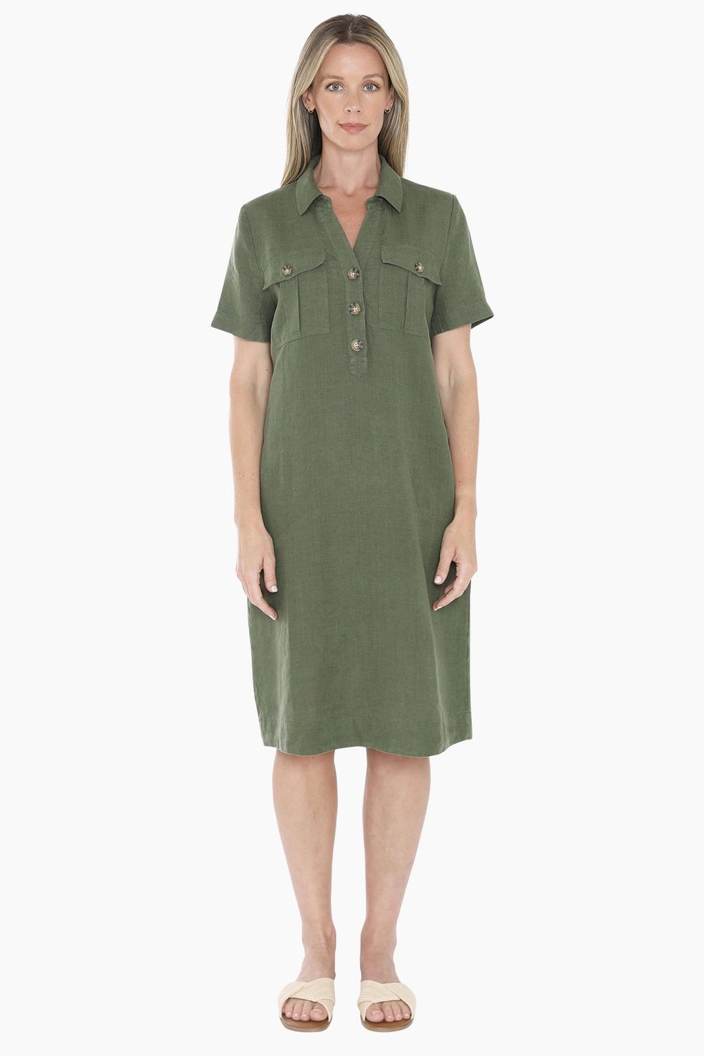 JUMP Clothing - 2 Pocket Dress - Basil