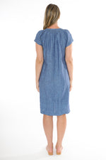 JUMP Clothing Shirred Neck Dress - Chambray