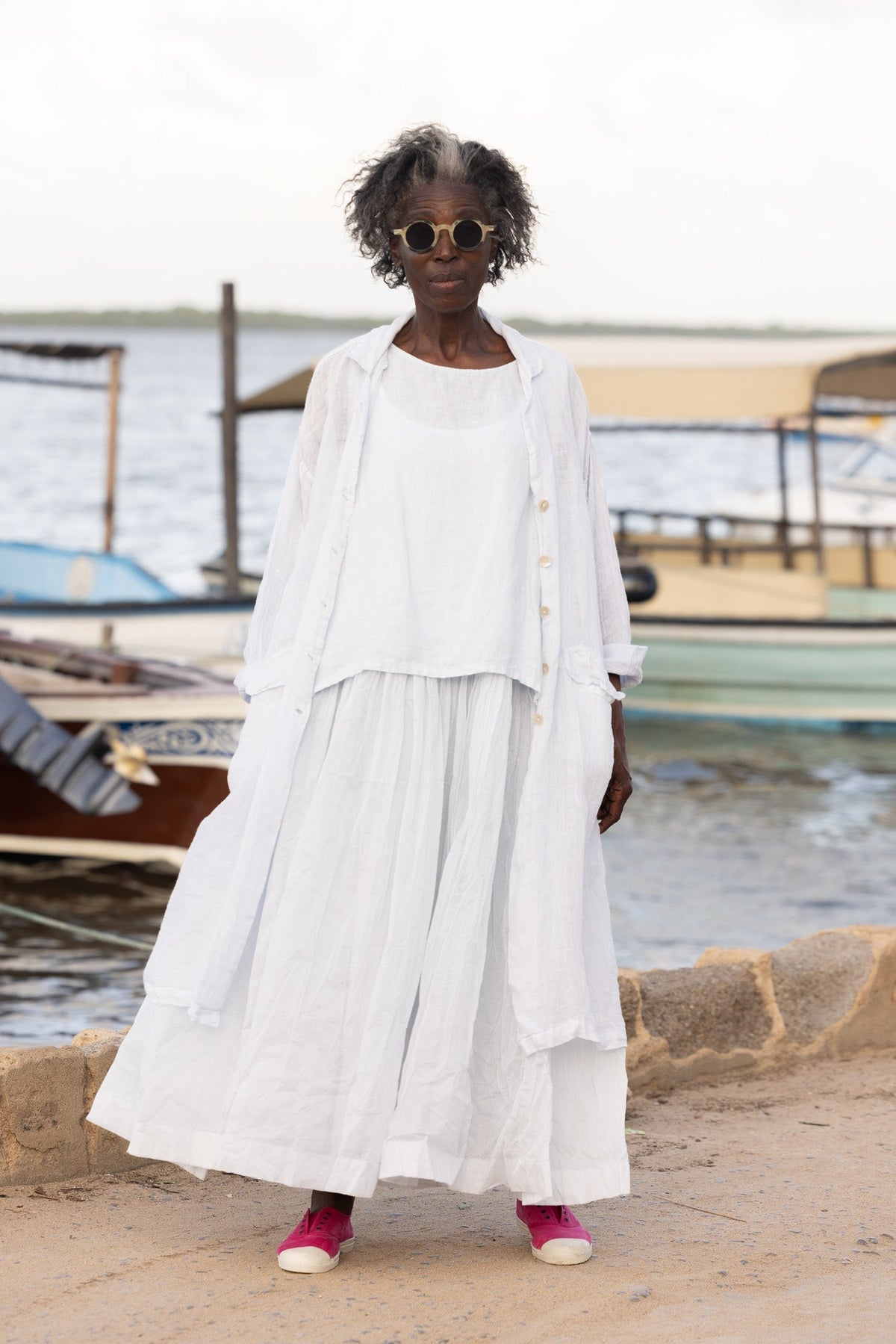 Meg By Design - Tutu Slip Dress Long Cotton Organdy - Various Colours