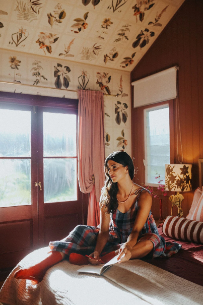 Montaigne - Issey - French Linen Dress - Multi Check
