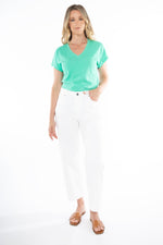 JUMP Clothing Coloured Wide Leg Jean - White