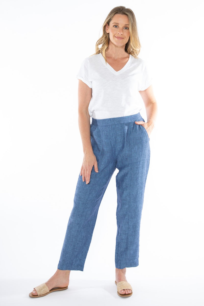 JUMP Clothing 7/8 Linen Pants - Various Colours