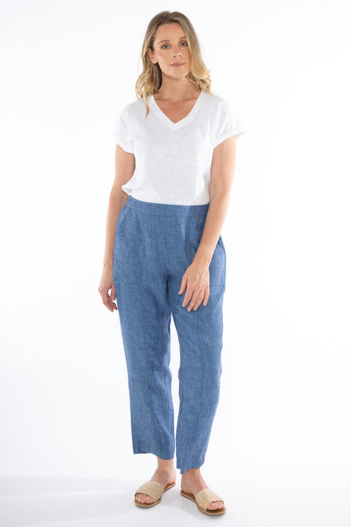 JUMP Clothing 7/8 Linen Pants - Various Colours