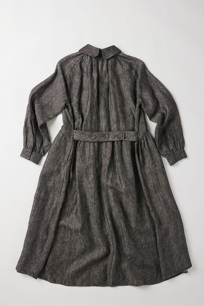 Eva’s Sunday - Maebry - Linen Duster Coat Jacket - Black Denim
