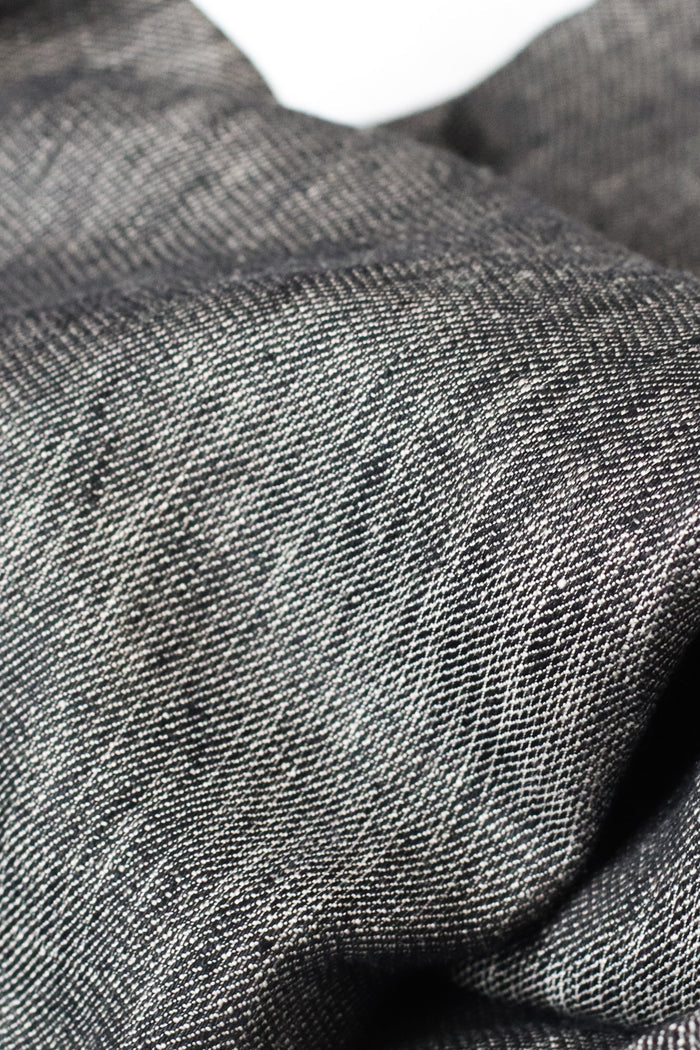 Eva’s Sunday - Winston Linen Waistcoat - Black Denim