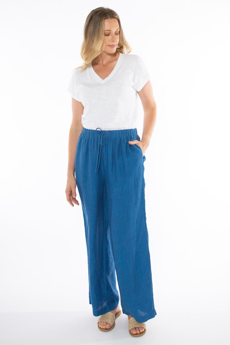 JUMP Clothing Wide Leg Linen Pants - Various Colours