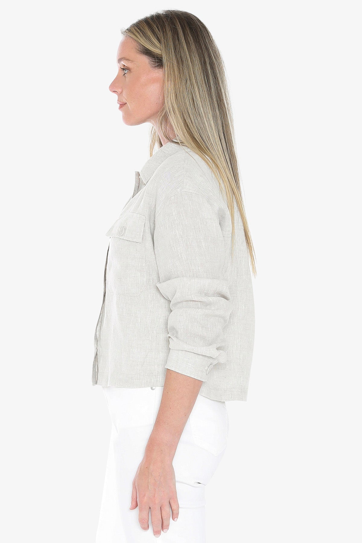JUMP Clothing - Boxy Jacket - Natural Flax