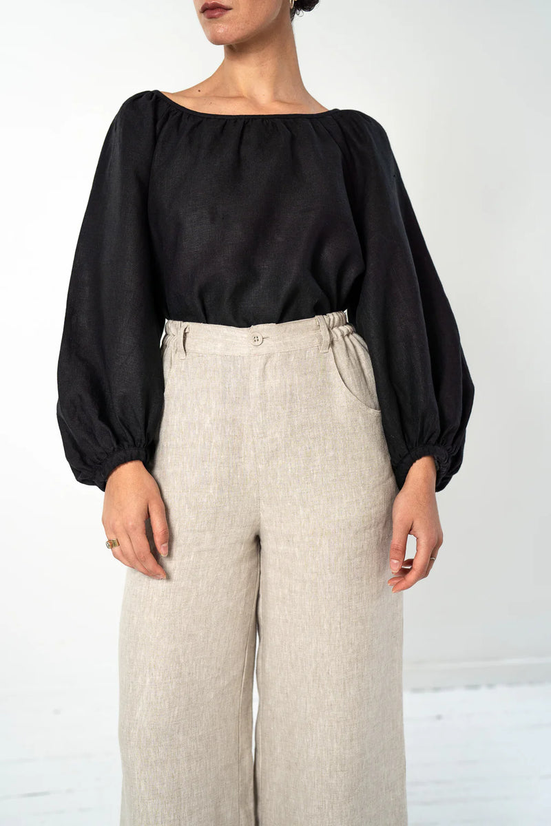 Eva’s Sunday ‘Bowie’ Linen Pant - Neutral - LAST ONE - Size XS