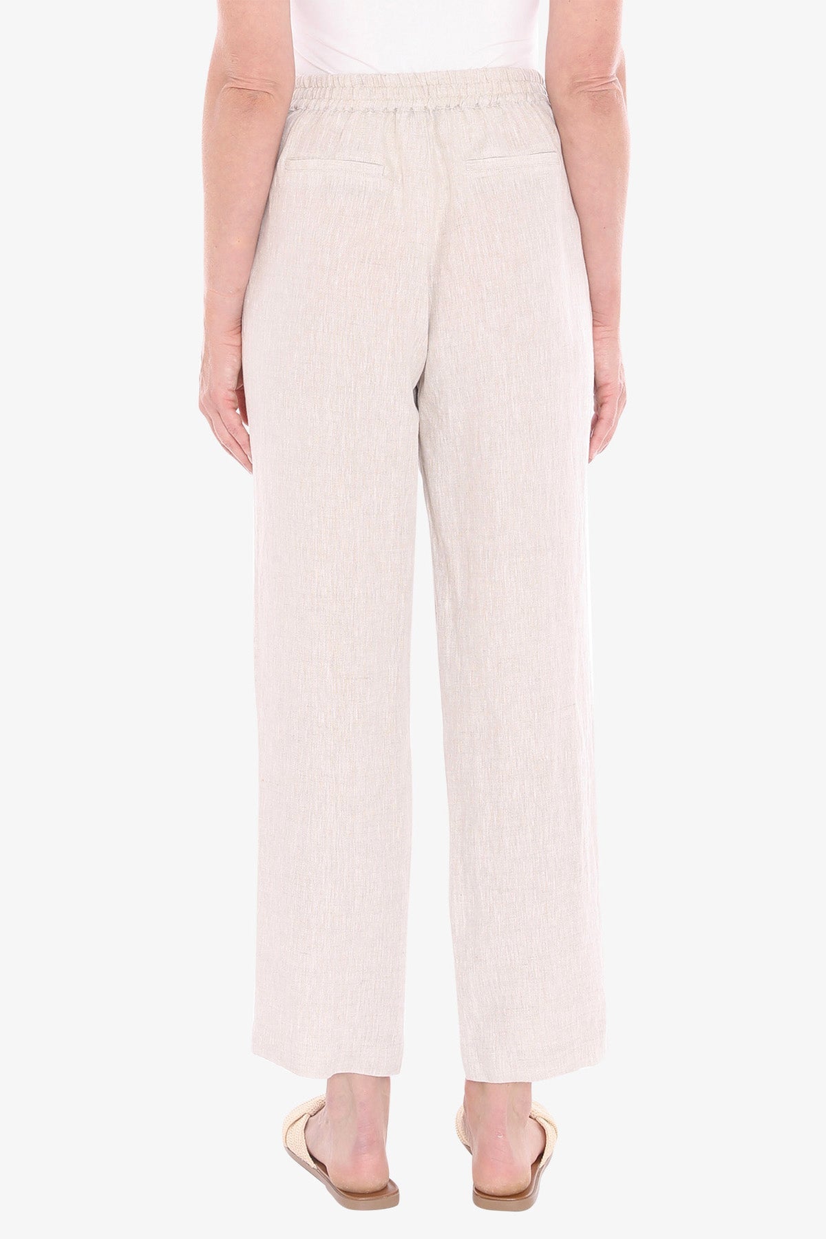JUMP Clothing - 7/8 Core Linen Pant - Natural Flax