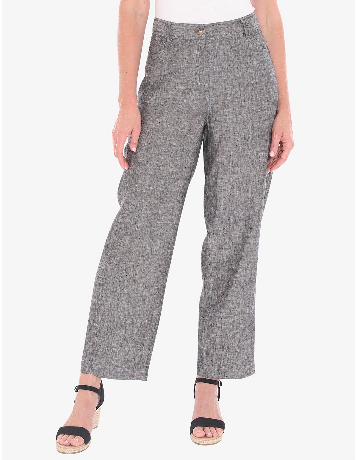 JUMP Clothing - Linen Jean Pant - Blackstone