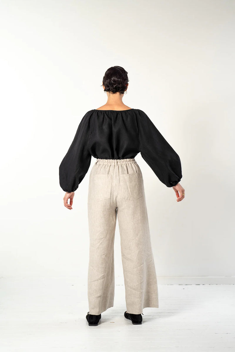 Eva’s Sunday ‘Bowie’ Linen Pant - Neutral - LAST ONE - Size XS