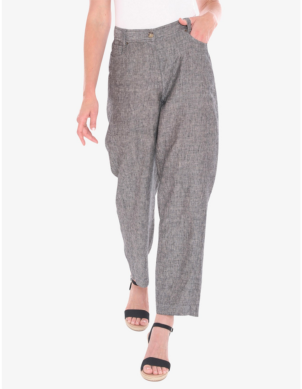 JUMP Clothing - Linen Jean Pant - Blackstone