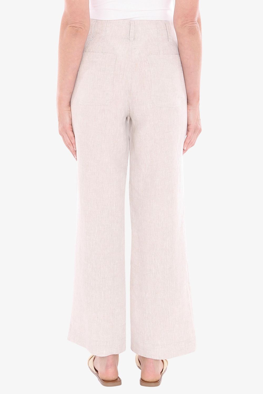 JUMP Clothing - Patch Pocket Linen Pant - Natural Flax