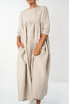 Eva’s Sunday ‘Cora’ Linen Dress - Natural